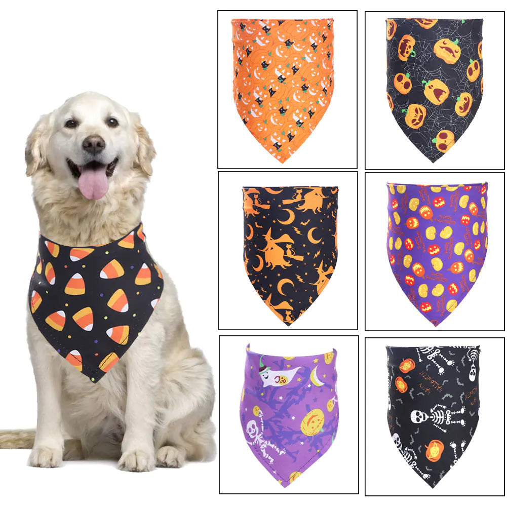 Halloween Pet Bandana for Dogs and Cats