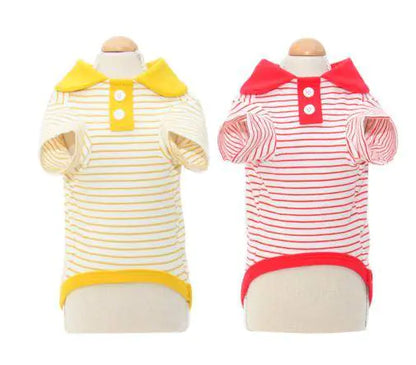 Striped Cat Polo Shirt