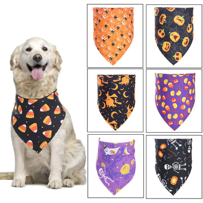 Halloween Pet Bandana for Dogs and Cats