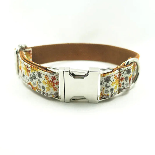 Festive Golden Dog Collar